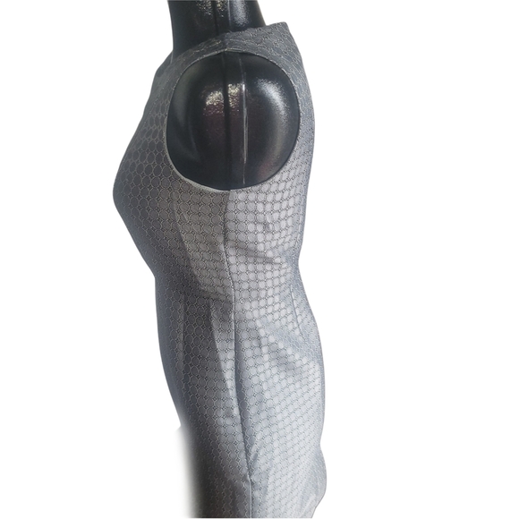 Banana Republic Gray Patterned Sleeveless Sheath Business Office Dress 2P - Picture 5 of 7